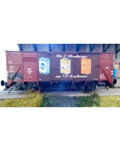 Güterwagen G10, mit Werbung für Darboven